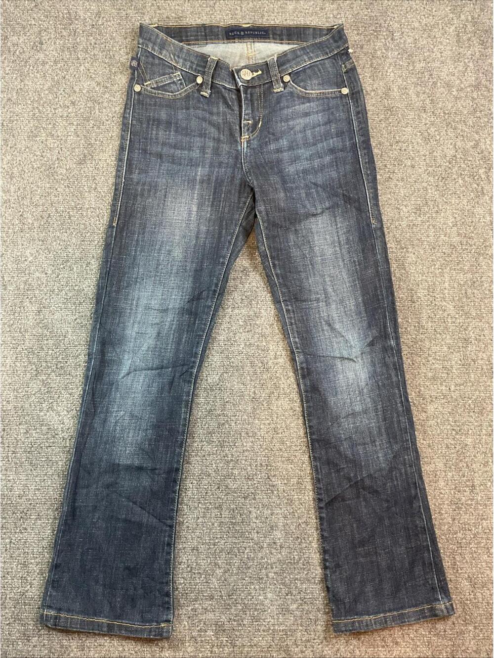Rock Republic Jeans Womens Size 4M  Dark Blue KASANDRA Bootcut Stretch